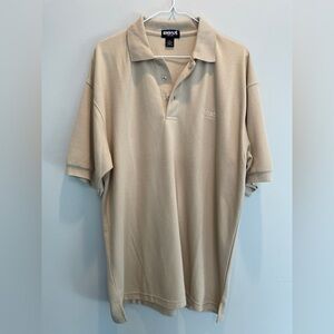 BOSS HUGO BOSS - light tan golf shirt with short sleeves